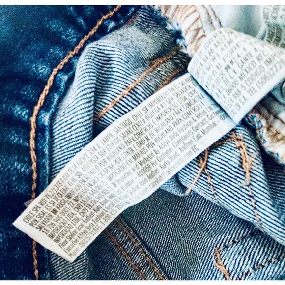 Forever 21 Mens Skinny Jeans Distressed Size 30 Vintage Dark Blue - Picture 5 of 5